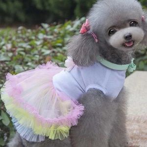 Dog pastel tutu dress